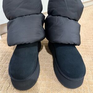 UGG Black Puffer Boots